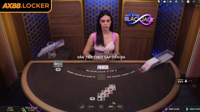 Blackjack hấp dẫn tại sảnh EVO AX88